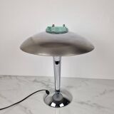 Vintage Chrome & Glass Table Lamp – Space Age Style