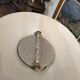 Louis XV floor lamp with bronze reflector by Lucien Gau