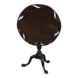 English Walnut Side Table with Tilted Top, 1890s