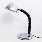 Chrome metal desk or side lamp