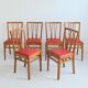 Suite de 6 chaises 1960 Bistrot vintage