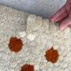 80s floral rug handmade tapitouf in pieces