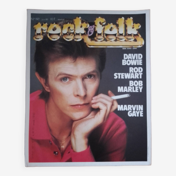 Affiche promotionnelle pour le magazine Rock&Folk : David Bowie