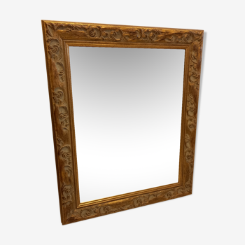 Miroir doré 50x63cm