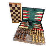 Backgammon and chess game set