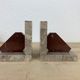 Pair of greenhouses geometric marble books art deco