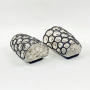 Pair of Mid-Century Modern Glass Wall Lamps from Limburg, Germany, 1960s