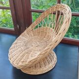 Fauteuil rotin enfant