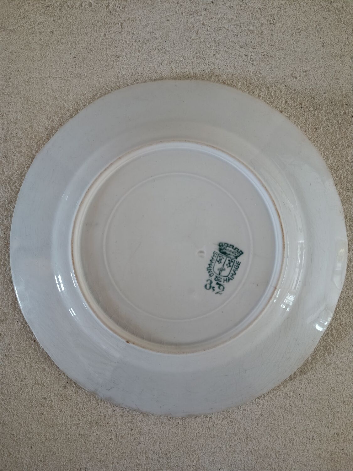 Part of the Saint Amand Dishes service, Sailboat decor