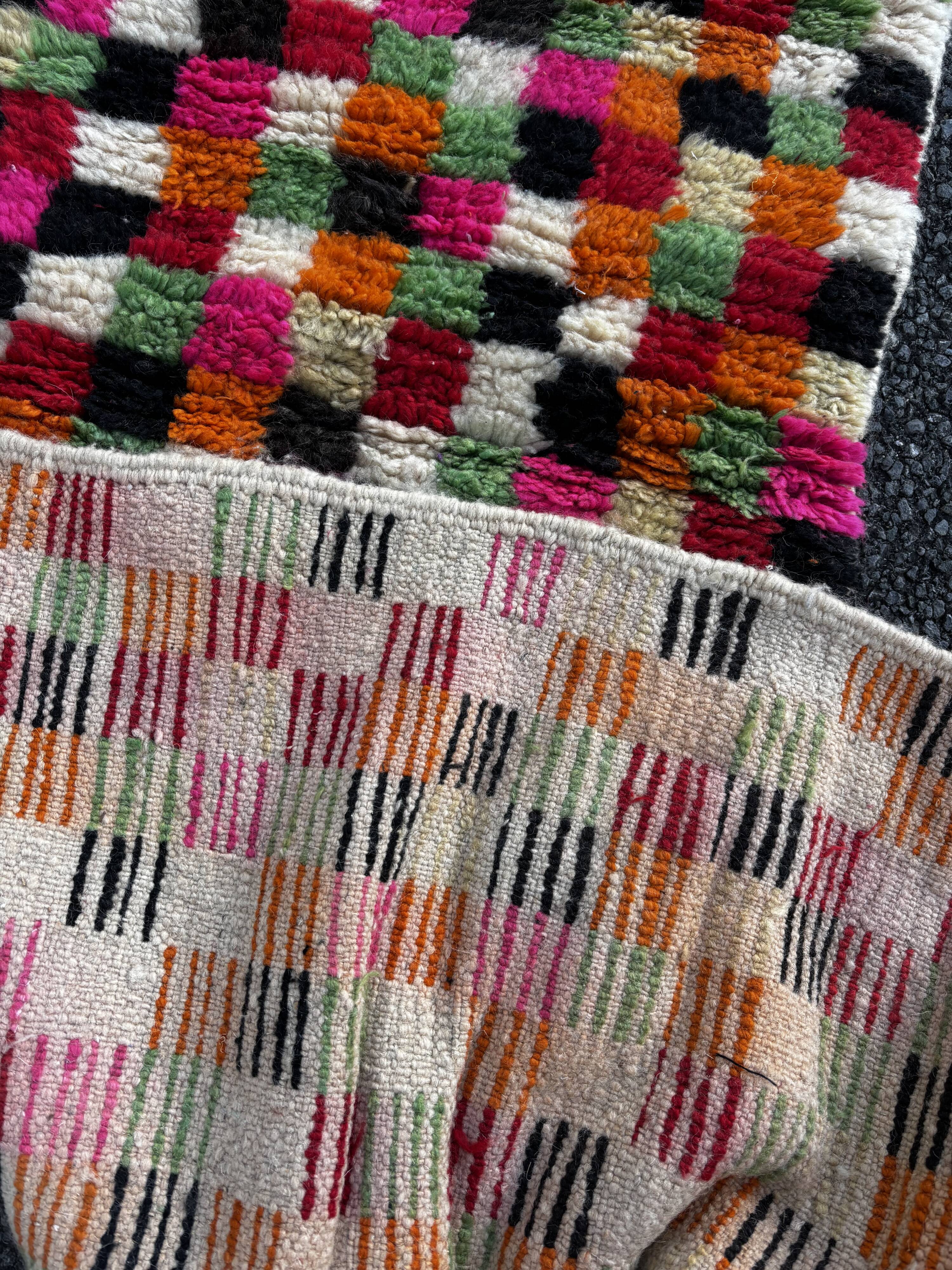 Berber Boujad rug in wool – 80 x 300 cm