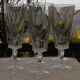 Lot de 6 flûtes à champagne en cristal.