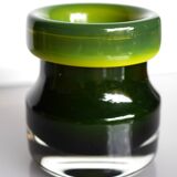 Mid-century modern Scandinavian design, a Green "Oxid" glass vase, Åseda