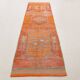 3x11 Coral Orange Bohemian Hallway Runner Rug, Rug For Hallway, 93x325 Cm