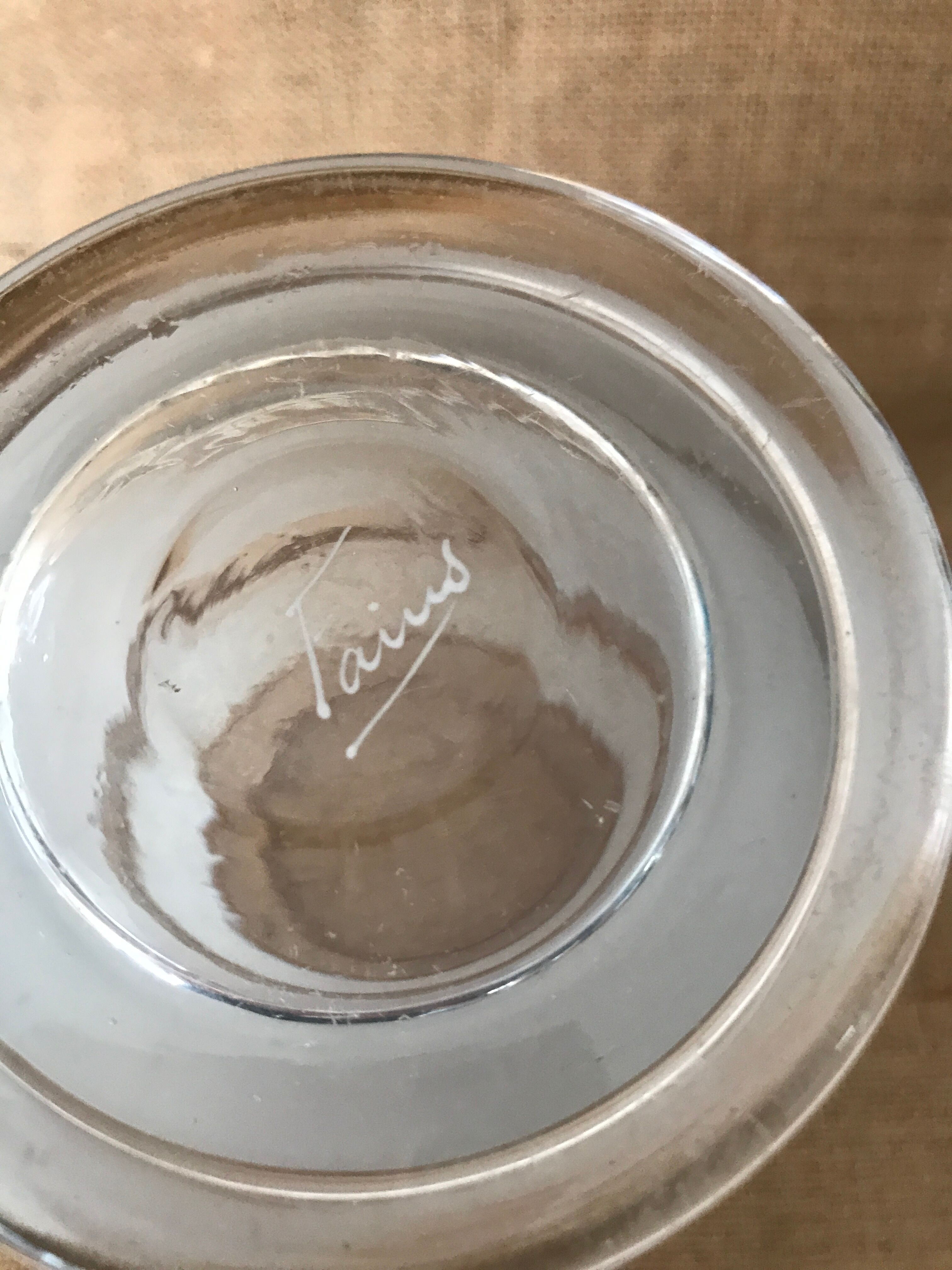 Vase frosted glass 50s