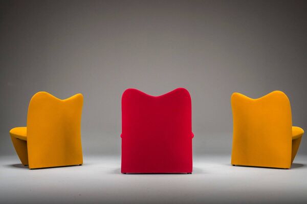 Chaises longues Multipla par Dillon & Wheeler pour Kron Design, années 1990, lot de 3