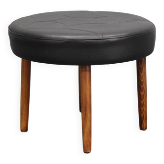 1960s Leather Danish Stool
