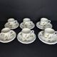 6 cups + saucers gien birds of paradise