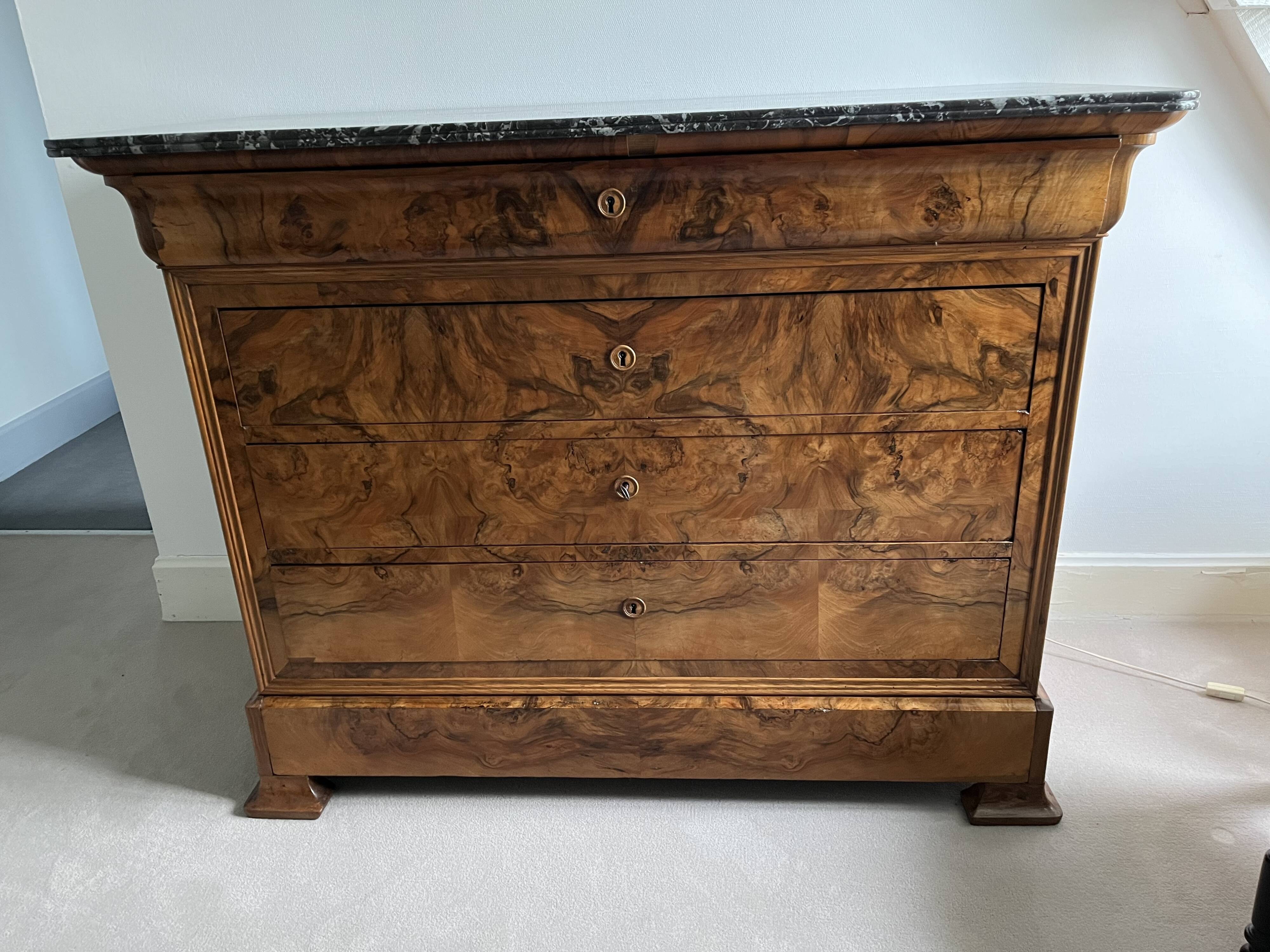 Louis philippe chest of drawers