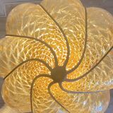 Amber Murano Glass Venetian Lantern Pendant