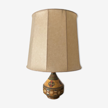 Italian ceramic lamp circa 1960, signed Montopoly Val d'Arno