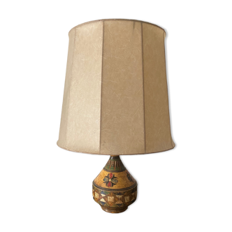 Italian ceramic lamp circa 1960, signed Montopoly Val d'Arno