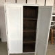 Wooden cabinet with wardrobe and shelves