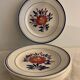 7 old Gien opaque porcelain dessert plates