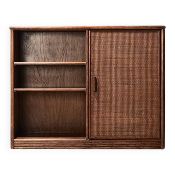 Modernist Rattan Cabinet Netherlands 1930s