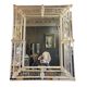 Barovier & Toso Murano, mirror with engraved borders, early 20th century.