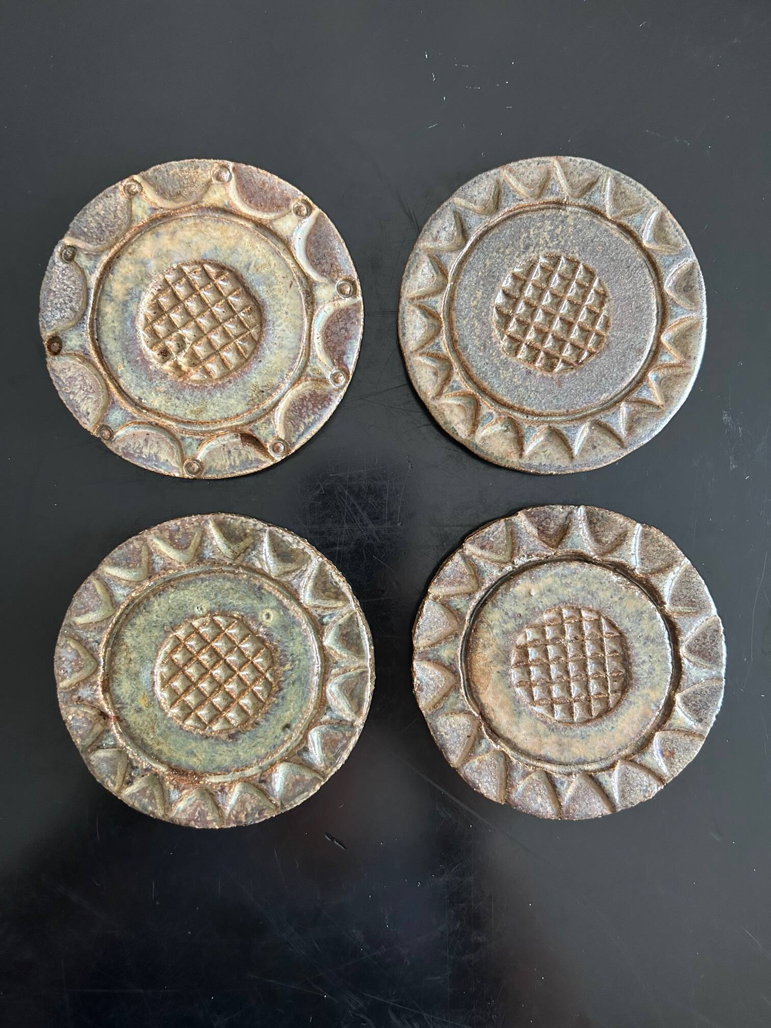 stoneware trivet 1970