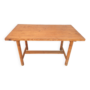 Table vintage en pin