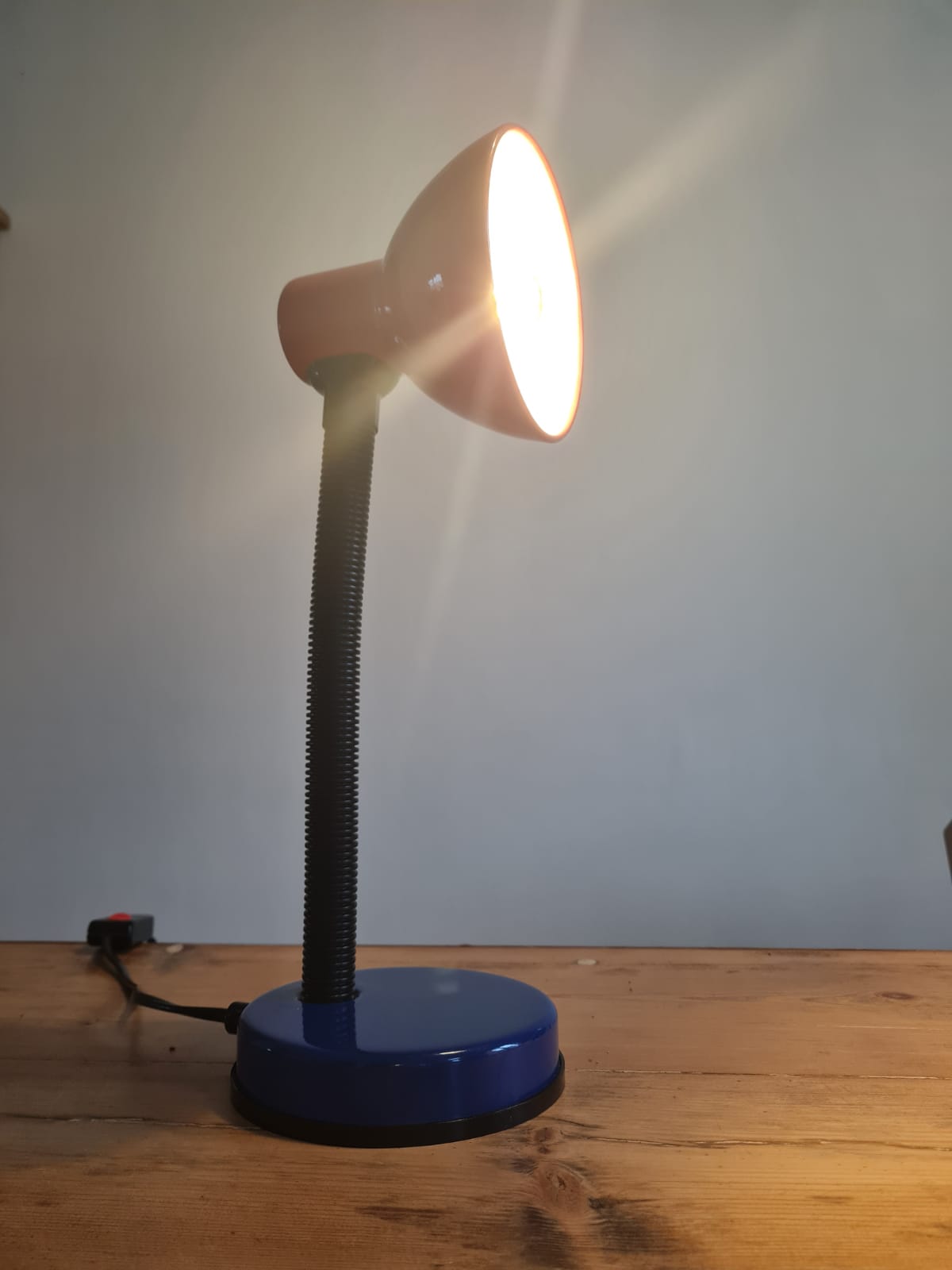 Primary color table lamp 1980