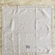 Hand-embroidered table napkins, mono MG, Venice days - 57x54 cm - linen
