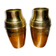 Paire de vases en laiton