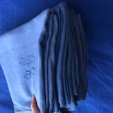 10 monogrammed flax table napkins