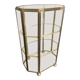Vitrine verre et laiton