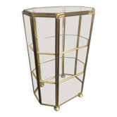 Vitrine verre et laiton