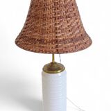 Midcentury Ceramic and Brass Table Lamp by Carstens Tönnieshof, 1960s