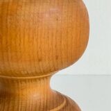 Vintage turned wooden lamp