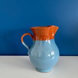 blue glazed ceramic carafe / blue glazed ceramic vase