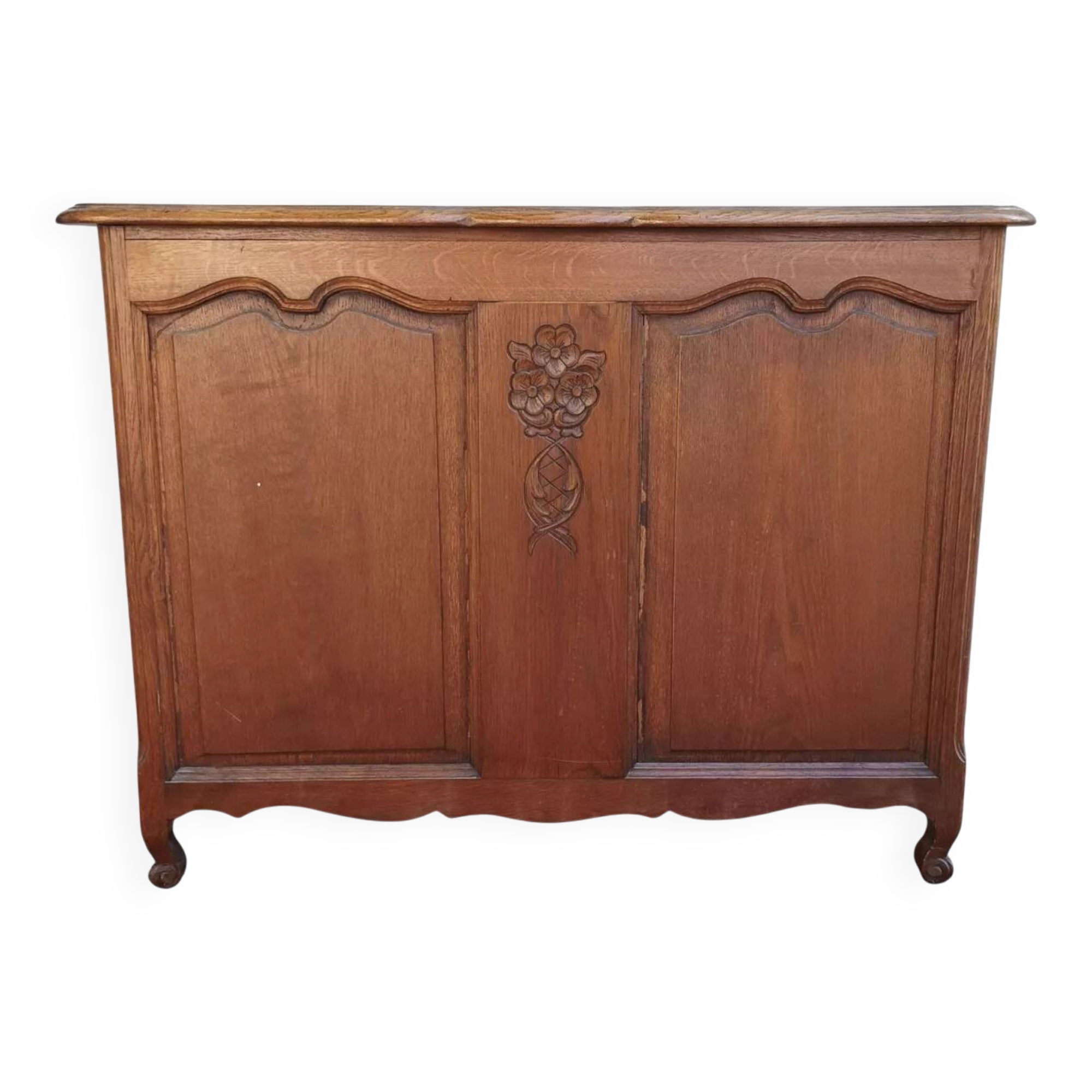 Louis XV desk with 5 drawers in oak