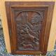 Carved oak solid wood door