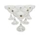 Vintage Czechoslovakian crystal champagne glasses set, 1970s, set of 6