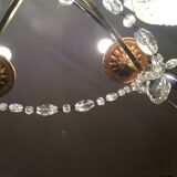 Chandelier bronze and crystal