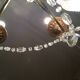 Chandelier bronze and crystal