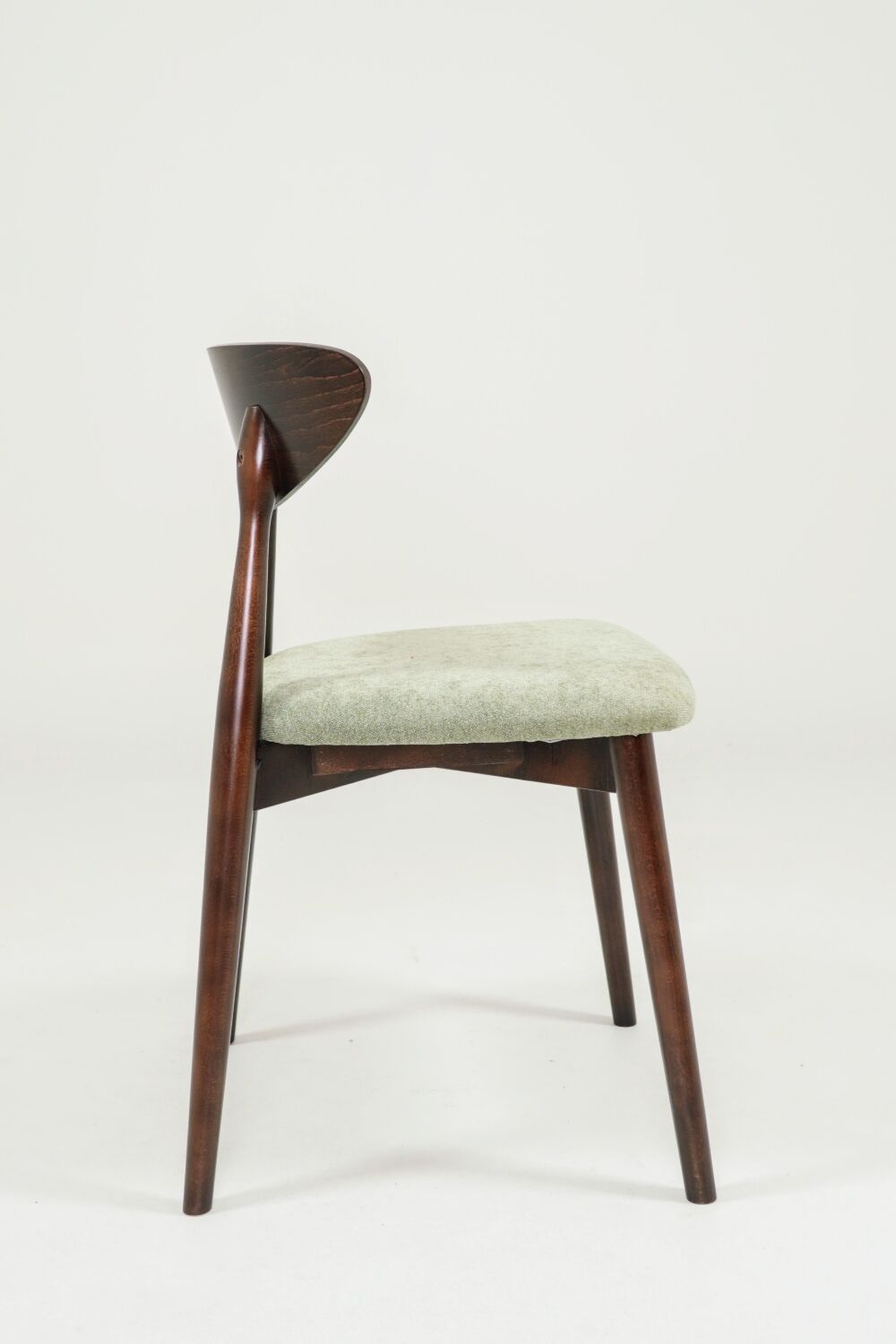 Modern Set of 6 Dining Chairs, Pistachio Farbic 