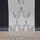 Set of 6 chiseled ribbed glasses