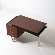Floating minimalist hairpin desk by Nijkerk, 1950s