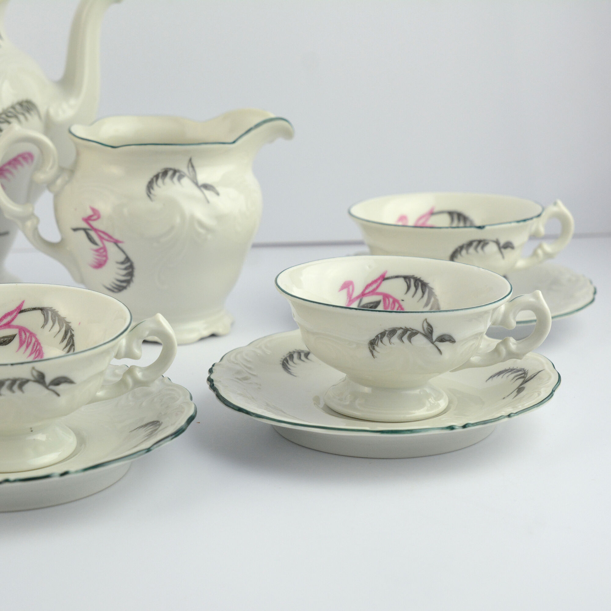 Porcelain tableware, coffee service, Wałbrzych, Poland, 1970s