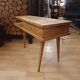Petit meuble en bois tripode, design 1950